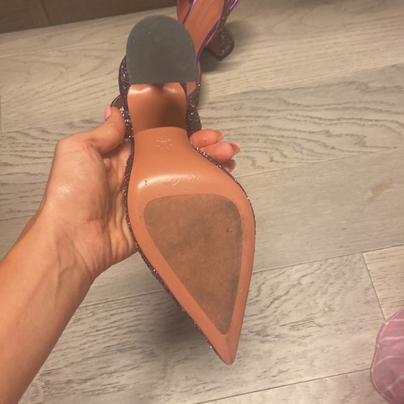 Amina muaddi glitter Holli pumps - Picture 4 of 5